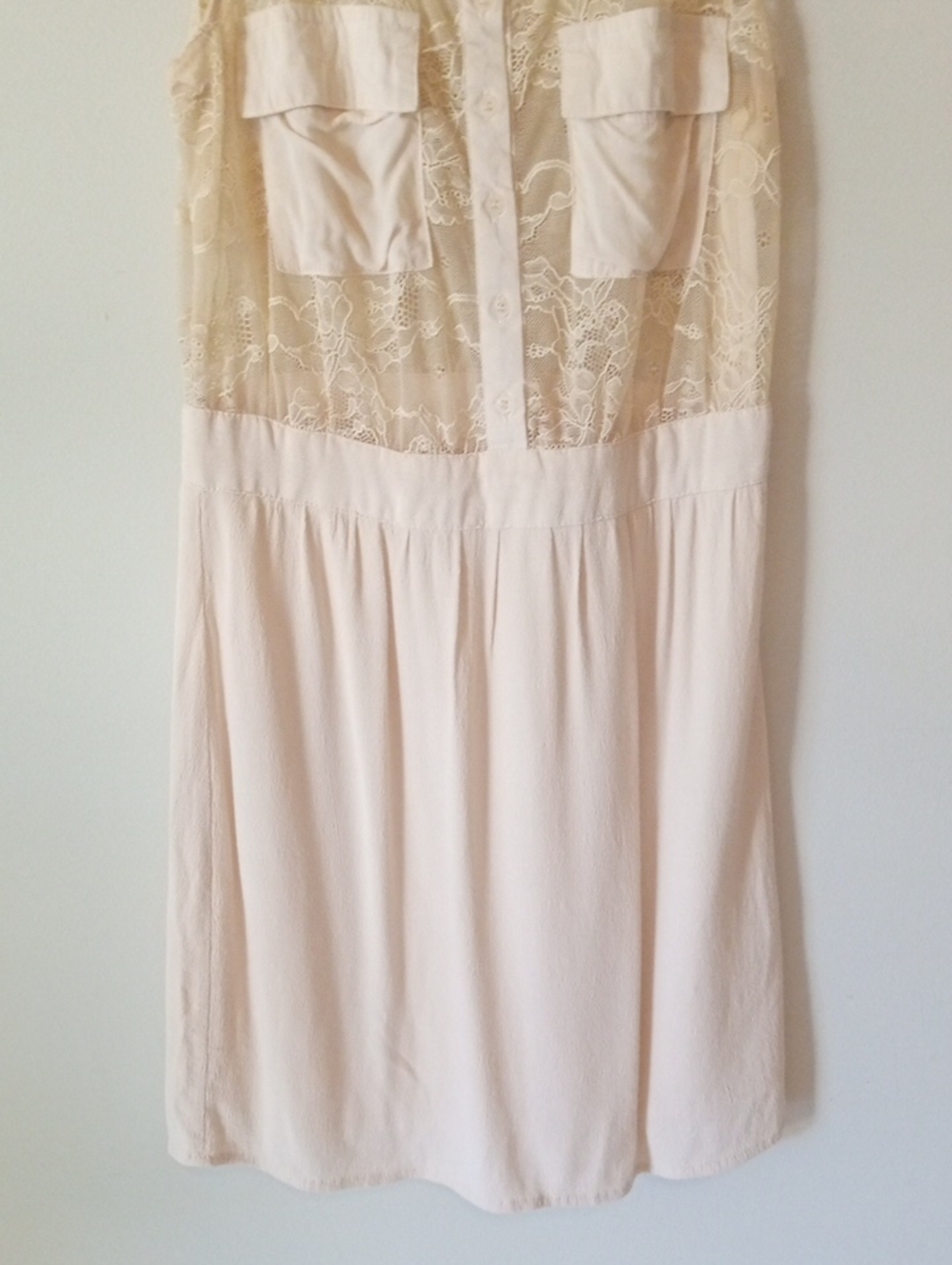 LUSH Cream Color Lace Dress - Picture 4 of 7